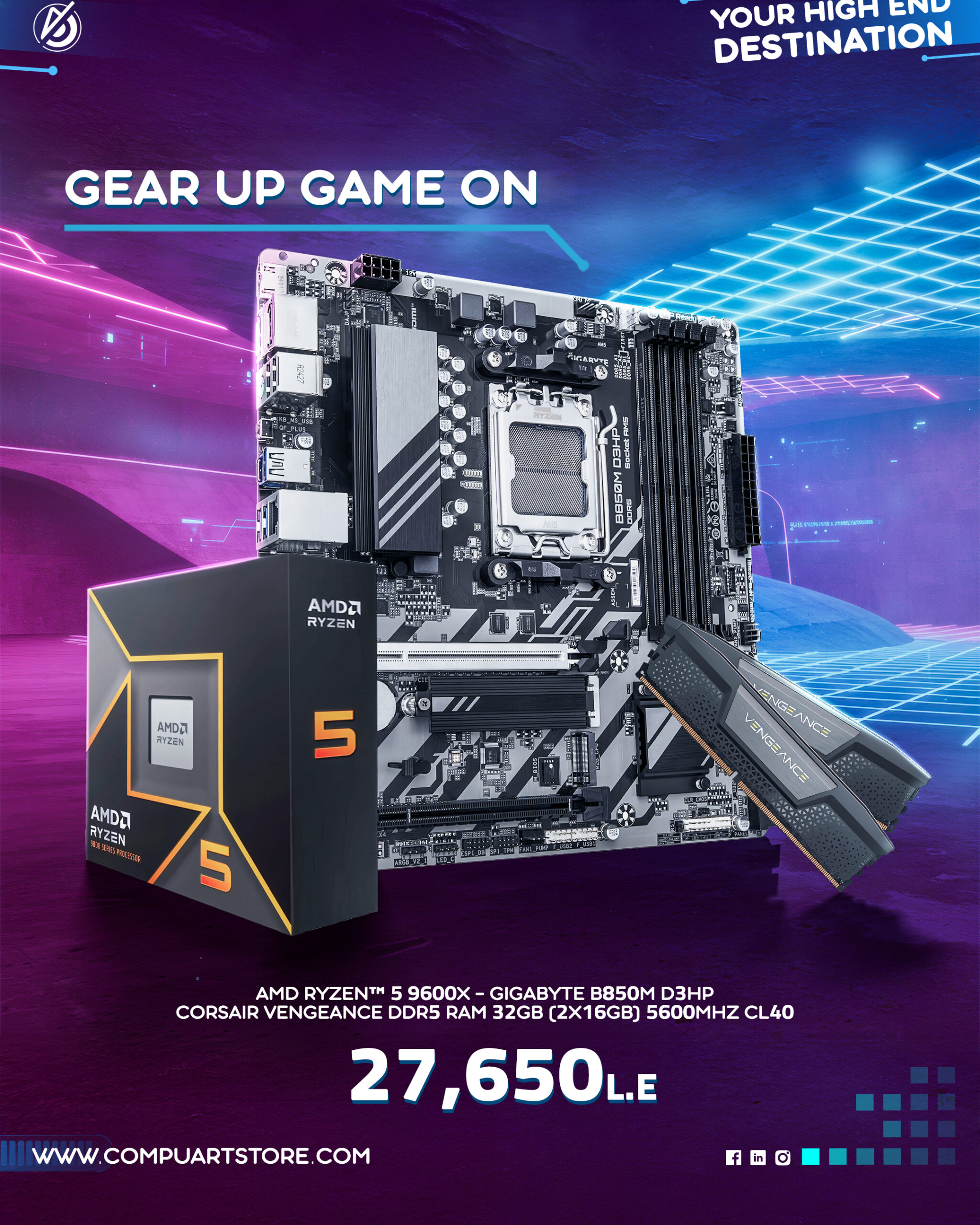 Gear Up Game On  Ryzen 5 9600X